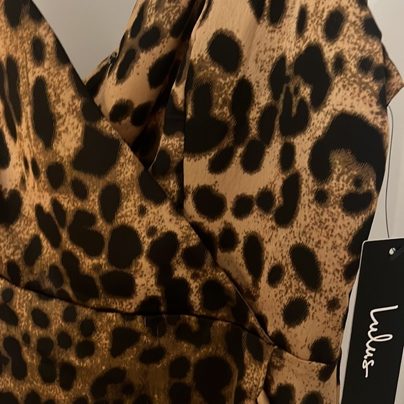 Leopard Print Satin Maxi Dress One Shoulder With Ombré Flair For Elegant Women Evening Wear